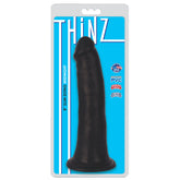 Thinz 8 Inch Slim Dildo - Black